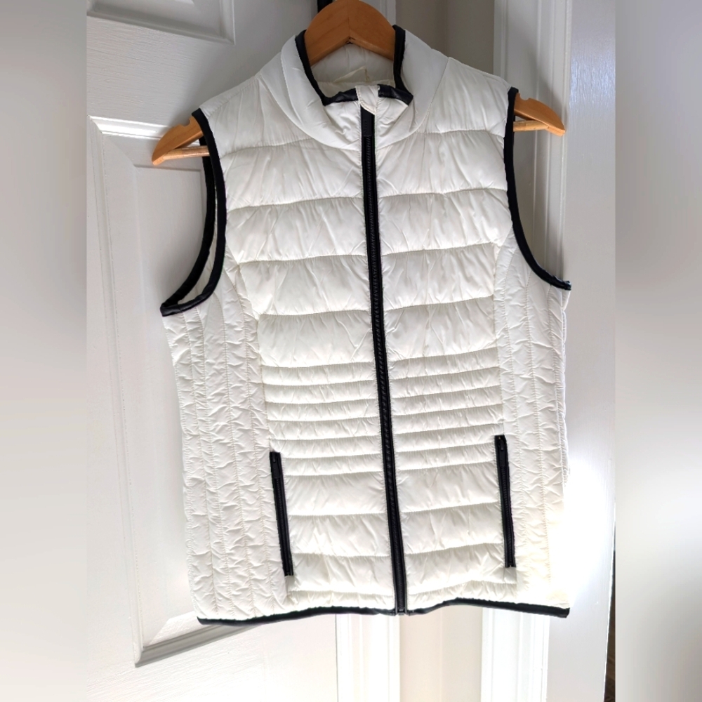 Marc New York Performance Prefer Vest  White/Black - Size Small